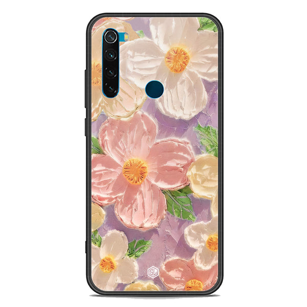 Floral Series Soft Phone Case - Premium Glass Case - Design 11 - Xiaomi Redmi Note 8