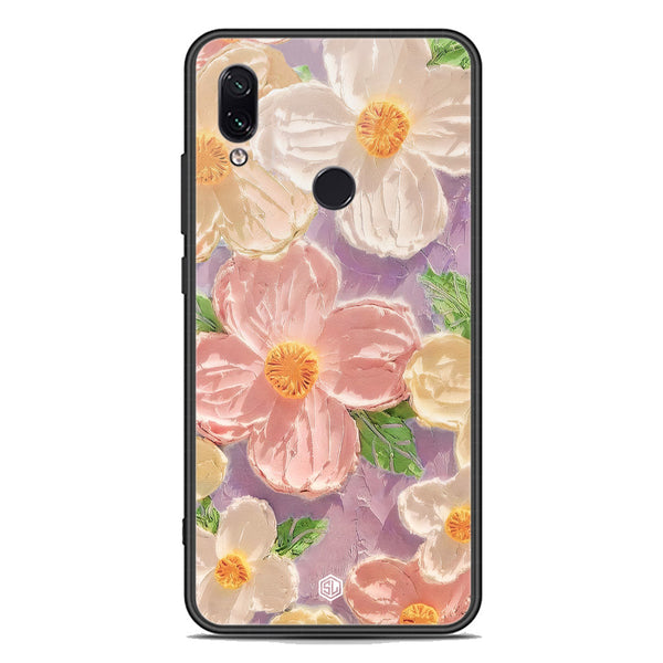 Floral Series Soft Phone Case - Premium Glass Case - Design 11 - Xiaomi Redmi Note 7