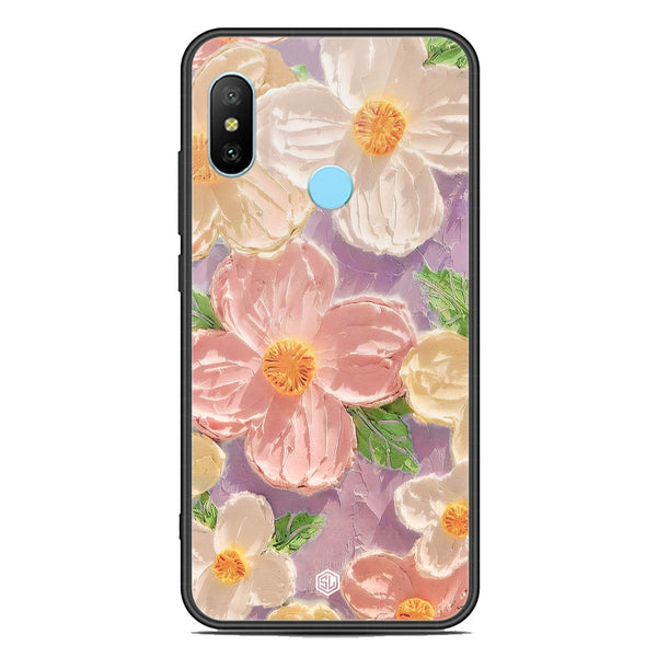 Floral Series Soft Phone Case - Premium Glass Case - Design 11 - Xiaomi Redmi Note 6