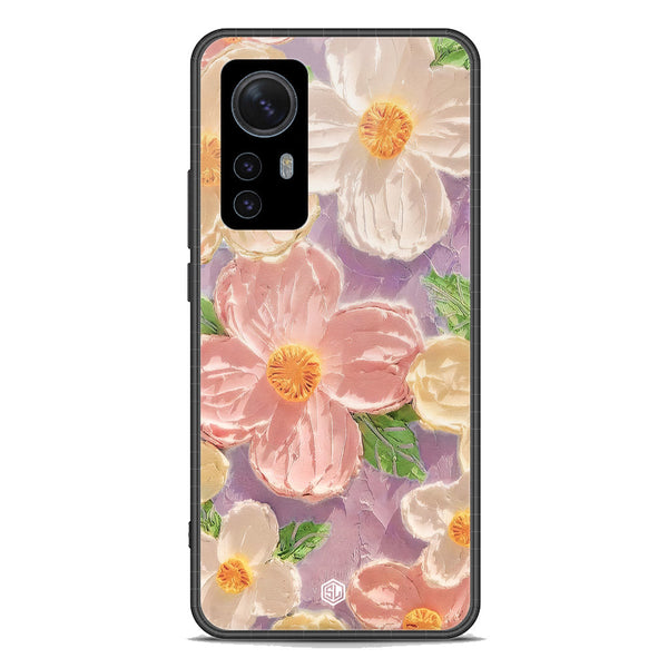 Floral Series Soft Phone Case - Premium Glass Case - Design 11 - Xiaomi 12S Pro