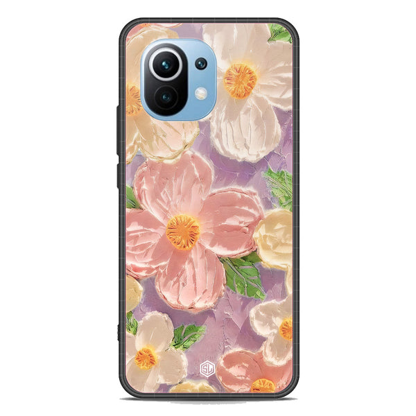 Floral Series Soft Phone Case - Premium Glass Case - Design 11 - Xiaomi Mi 11