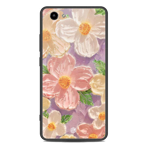 Floral Series Soft Phone Case - Premium Glass Case - Design 11 - Vivo Y71