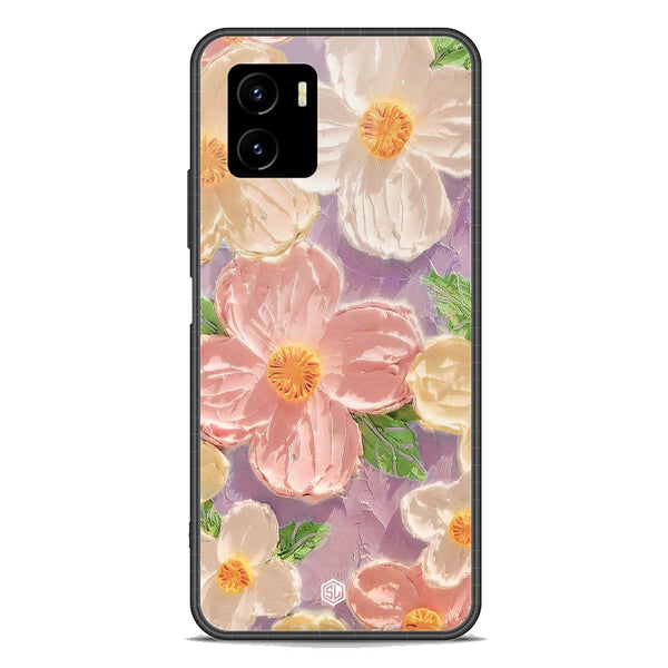 Floral Series Soft Phone Case - Premium Glass Case - Design 11 - Vivo Y01