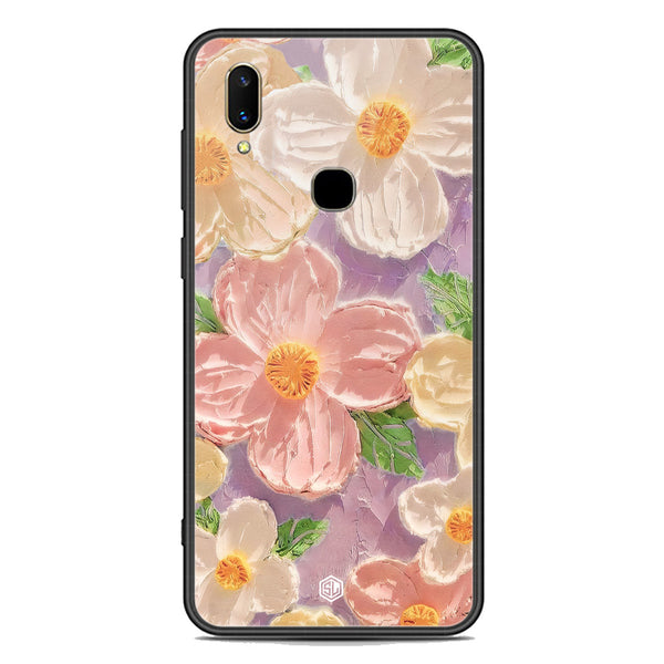 Floral Series Soft Phone Case - Premium Glass Case - Design 11 - Vivo V11