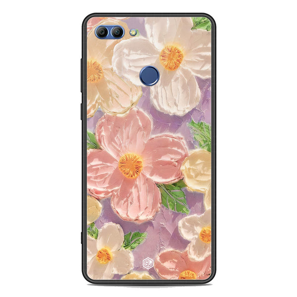 Floral Series Soft Phone Case - Premium Glass Case - Design 11 - Huawei Y9 2018