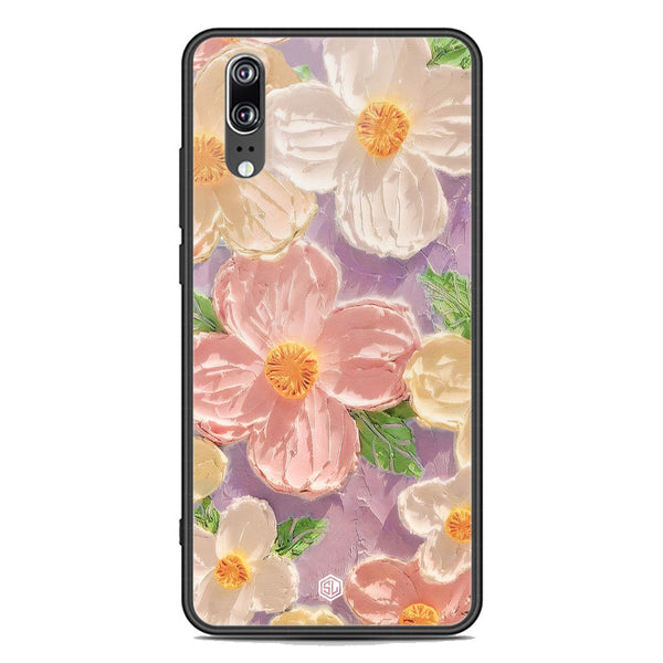 Floral Series Soft Phone Case - Premium Glass Case - Design 11 - Huawei P20