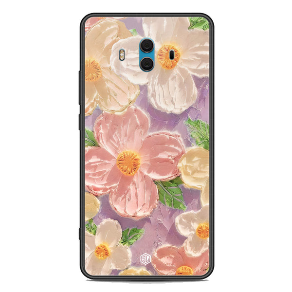 Floral Series Soft Phone Case - Premium Glass Case - Design 11 - Huawei Mate 10