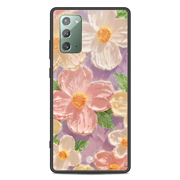 Floral Series Soft Phone Case - Premium Glass Case - Design 11 - Samsung Galaxy Note 20