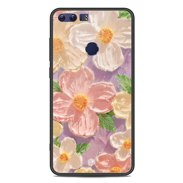 Floral Series Soft Phone Case - Premium Glass Case - Design 11 - Huawei Honor 8