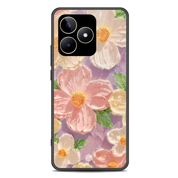 Floral Series Soft Phone Case - Premium Glass Case - Design 11 - Realme C53