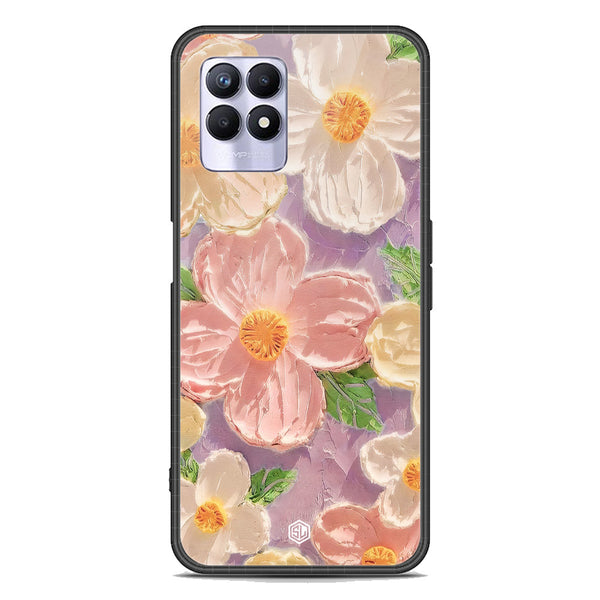 Floral Series Soft Phone Case - Premium Glass Case - Design 11 - Realme 8i