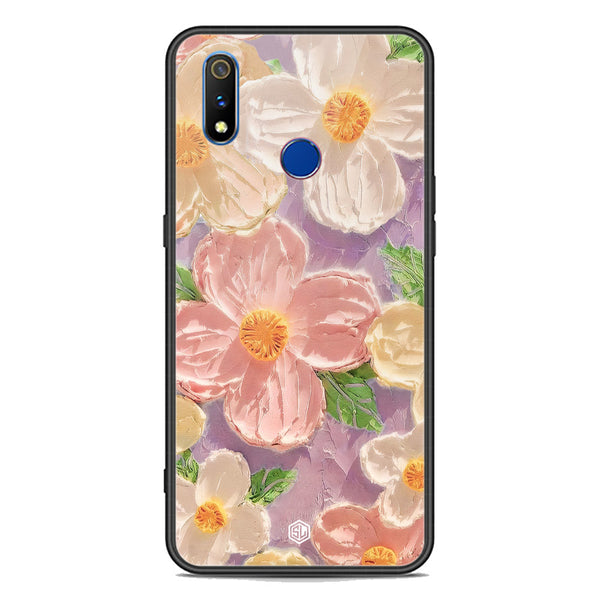 Floral Series Soft Phone Case - Premium Glass Case - Design 11 - Realme 3