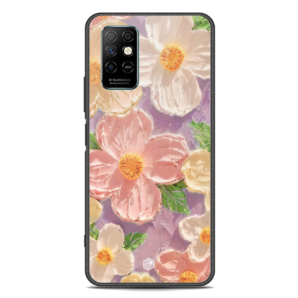 Floral Series Soft Phone Case - Premium Glass Case - Design 11 - Infinix Note 8i