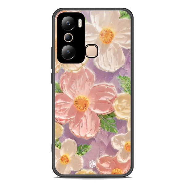 Floral Series Soft Phone Case - Premium Glass Case - Design 11 - Infinix Hot 20i