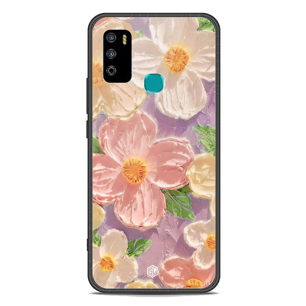 Floral Series Soft Phone Case - Premium Glass Case - Design 11 - Infinix Hot 9 Play