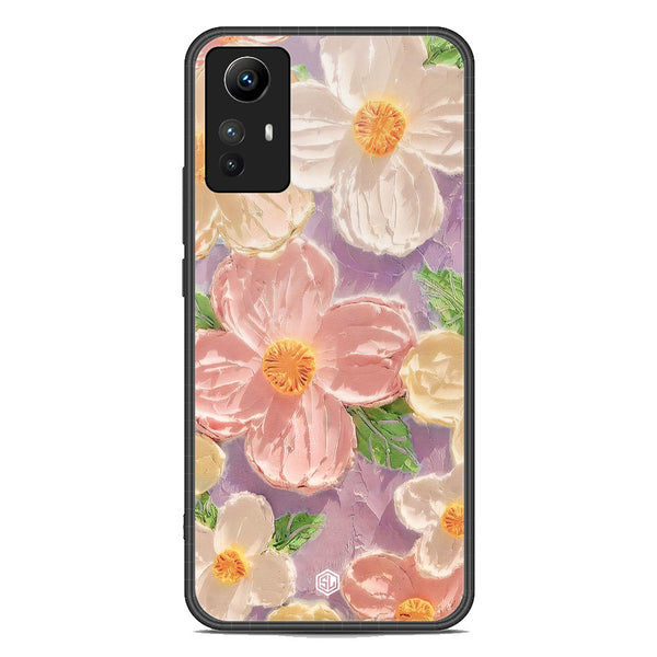 Floral Series Soft Phone Case - Premium Glass Case - Design 11 - Xiaomi Redmi Note 12S