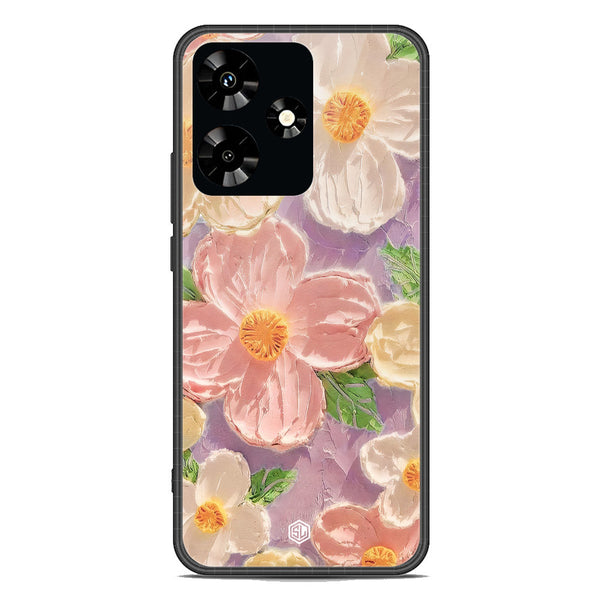 Floral Series Soft Phone Case - Premium Glass Case - Design 11 - Infinix Hot 30