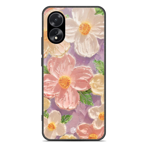 Floral Series Soft Phone Case - Premium Glass Case - Design 11 - Oppo A18