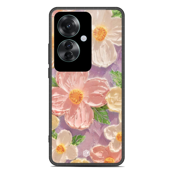 Floral Series Soft Phone Case - Premium Glass Case - Design 11 - Oppo Reno 11F