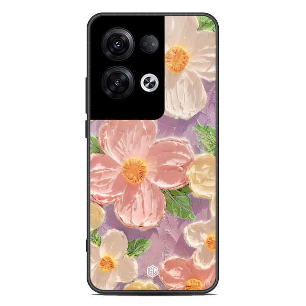 Floral Series Soft Phone Case - Premium Glass Case - Design 11 - Oppo Reno 8 Pro