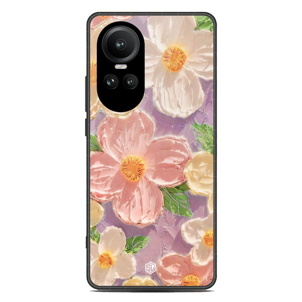 Floral Series Soft Phone Case - Premium Glass Case - Design 11 - Oppo Reno 10 Pro