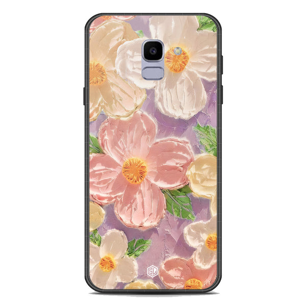 Floral Series Soft Phone Case - Premium Glass Case - Design 11 - Samsung Galaxy J6 2018