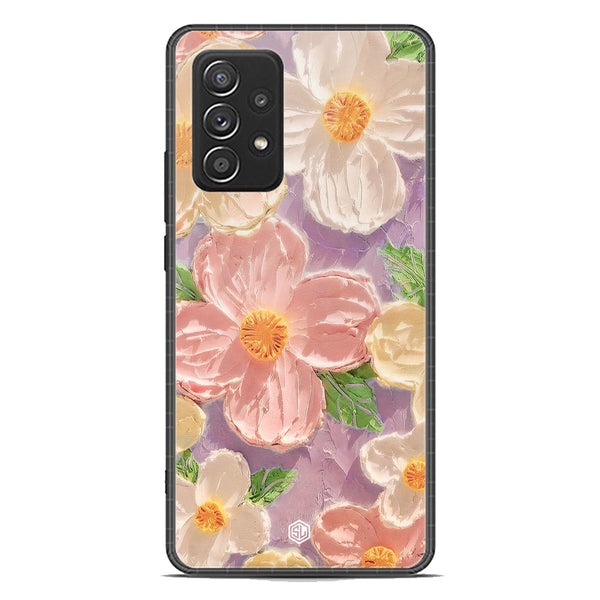 Floral Series Soft Phone Case - Premium Glass Case - Design 11 - Samsung Galaxy A52