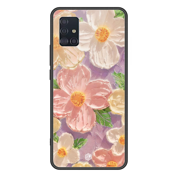 Floral Series Soft Phone Case - Premium Glass Case - Design 11 - Samsung Galaxy A51