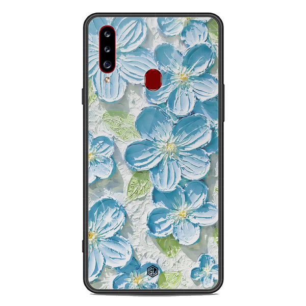 Floral Series Soft Phone Case - Premium Glass Case - Design 12 - Samsung Galaxy A20s