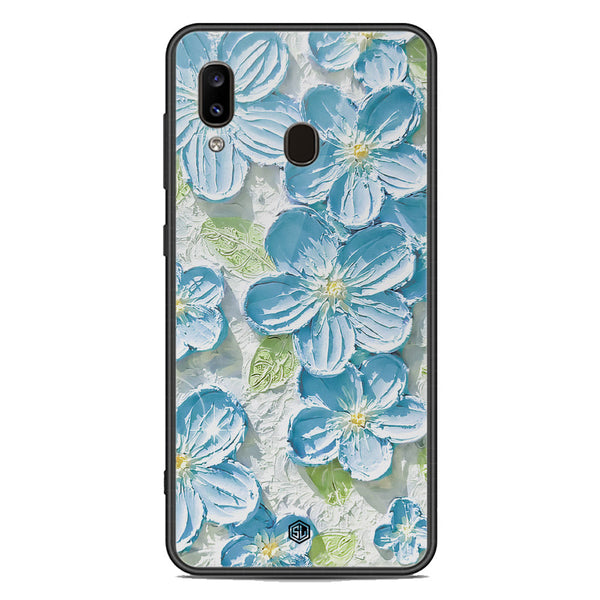 Floral Series Soft Phone Case - Premium Glass Case - Design 12 - Samsung Galaxy A20