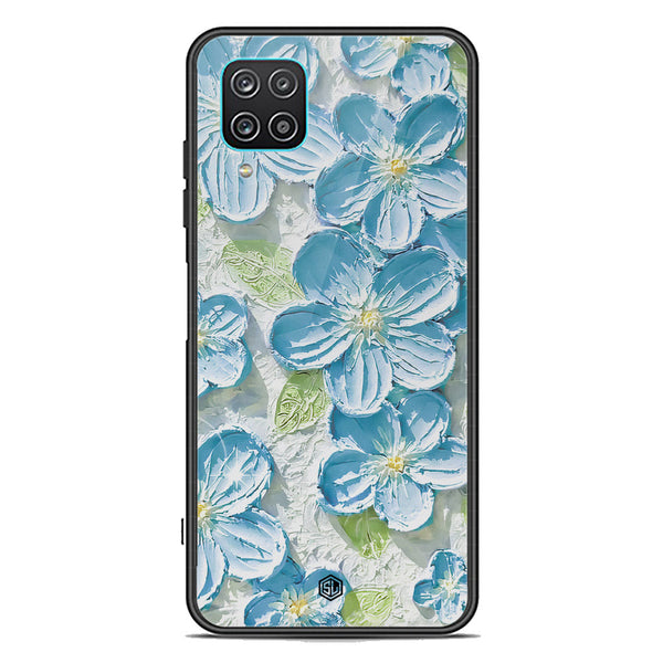 Floral Series Soft Phone Case - Premium Glass Case - Design 12 - Samsung Galaxy A12