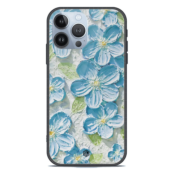 Floral Series Soft Phone Case - Premium Glass Case - Design 12 - iPhone 13 Pro