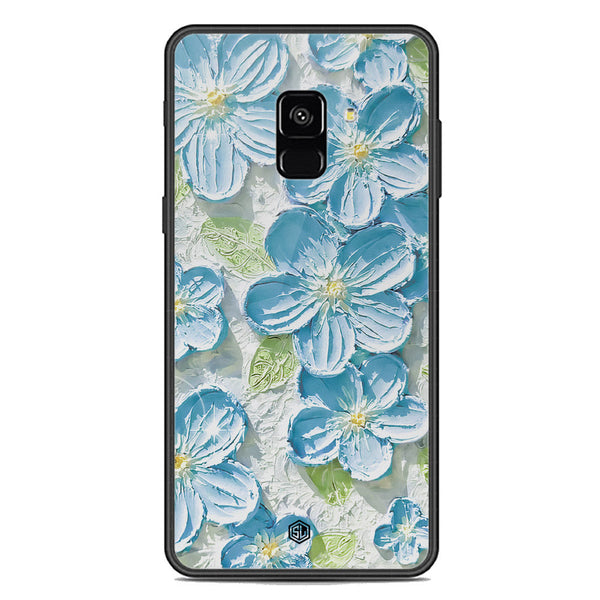 Floral Series Soft Phone Case - Premium Glass Case - Design 12 - Samsung Galaxy A8 2018