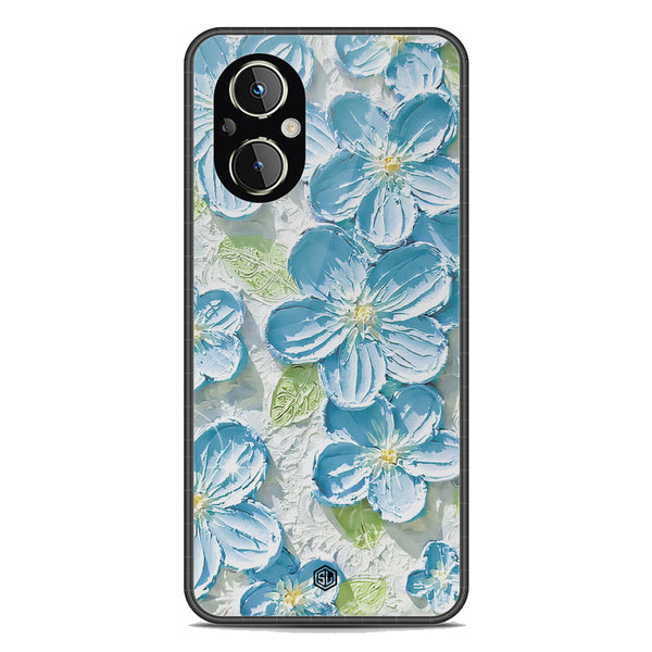 Floral Series Soft Phone Case - Premium Glass Case - Design 12 - Oppo Reno7 Z 5G