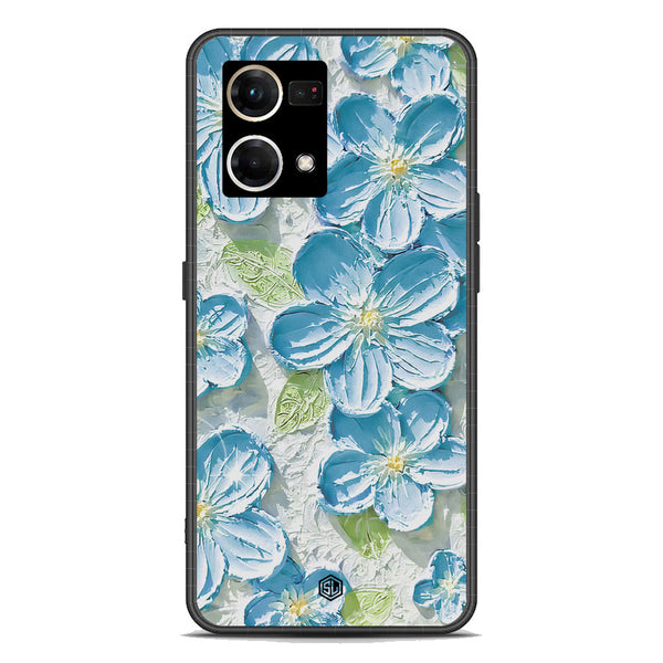 Floral Series Soft Phone Case - Premium Glass Case - Design 12 - Oppo Reno 7 4G