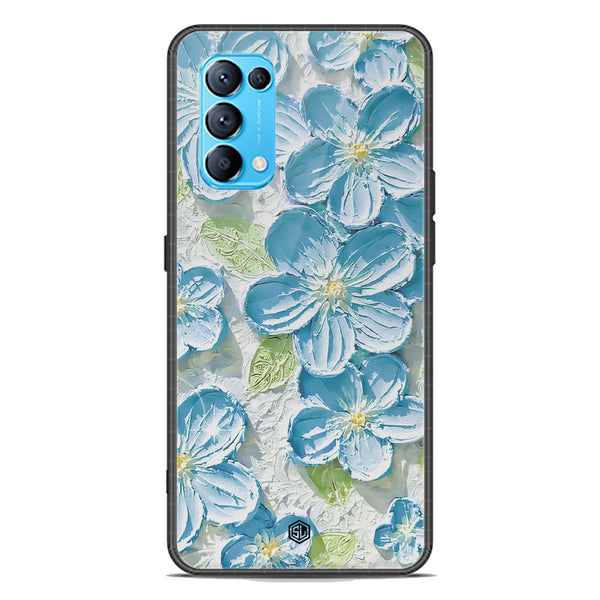 Floral Series Soft Phone Case - Premium Glass Case - Design 12 - Oppo Reno 5 4G