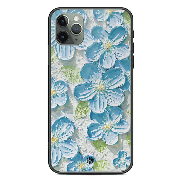 Floral Series Soft Phone Case - Premium Glass Case - Design 12 - iPhone 11 Pro Max