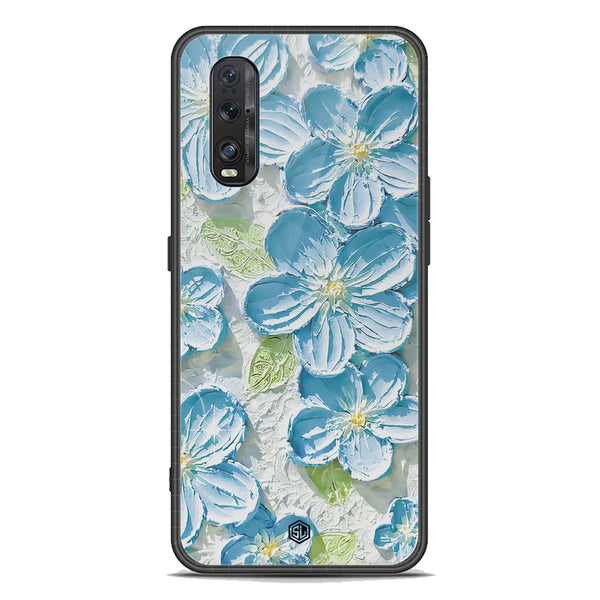 Floral Series Soft Phone Case - Premium Glass Case - Design 12 - Oppo Find X2