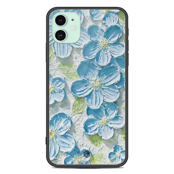 Floral Series Soft Phone Case - Premium Glass Case - Design 12 - iPhone 11