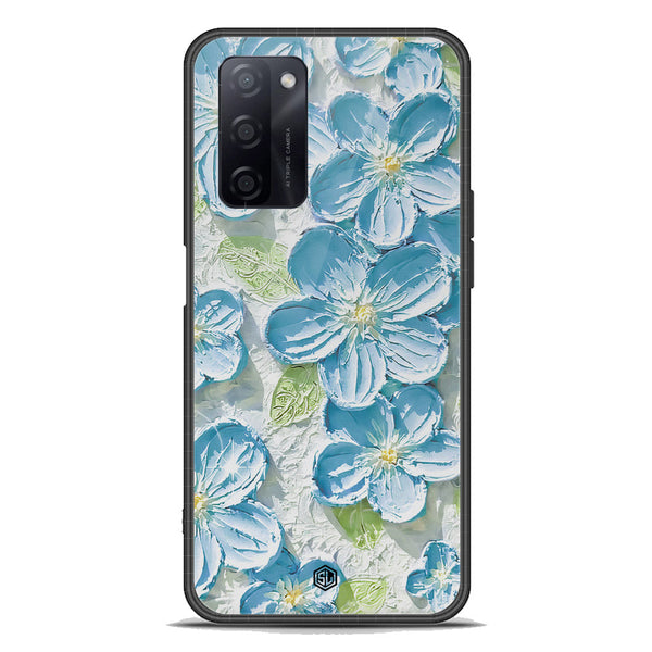 Floral Series Soft Phone Case - Premium Glass Case - Design 12 - Oppo A55 5G