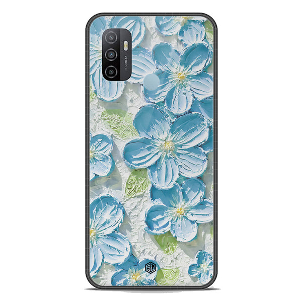 Floral Series Soft Phone Case - Premium Glass Case - Design 12 - Oppo A53