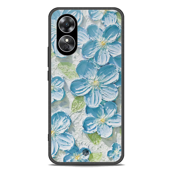 Floral Series Soft Phone Case - Premium Glass Case - Design 12 - Oppo A17