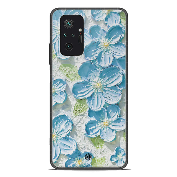 Floral Series Soft Phone Case - Premium Glass Case - Design 12 - Xiaomi Redmi Note 10 Pro Max