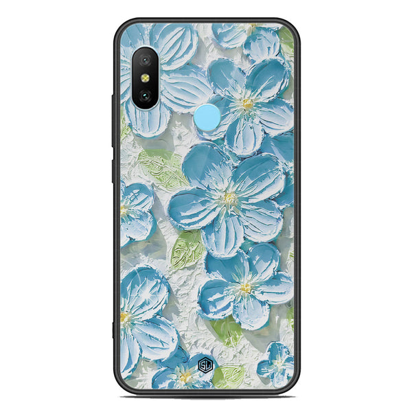 Floral Series Soft Phone Case - Premium Glass Case - Design 12 - Xiaomi Redmi Note 6