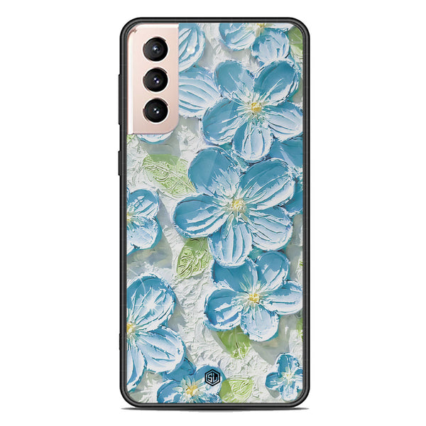 Floral Series Soft Phone Case - Premium Glass Case - Design 12 - Samsung Galaxy S22 Plus 5G