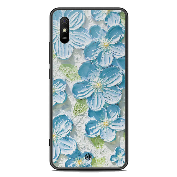 Floral Series Soft Phone Case - Premium Glass Case - Design 12 - Xiaomi Redmi 9A