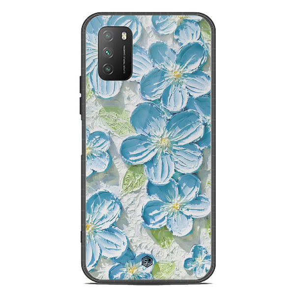 Floral Series Soft Phone Case - Premium Glass Case - Design 12 - Xiaomi Poco M3