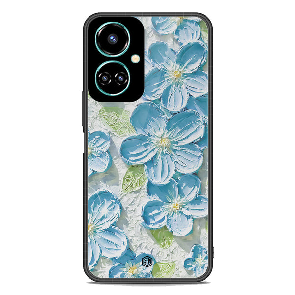 Floral Series Soft Phone Case - Premium Glass Case - Design 12 - Tecno Camon 19