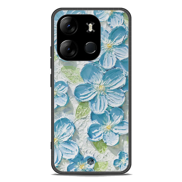 Floral Series Soft Phone Case - Premium Glass Case - Design 12 - Tecno Spark Go 2023