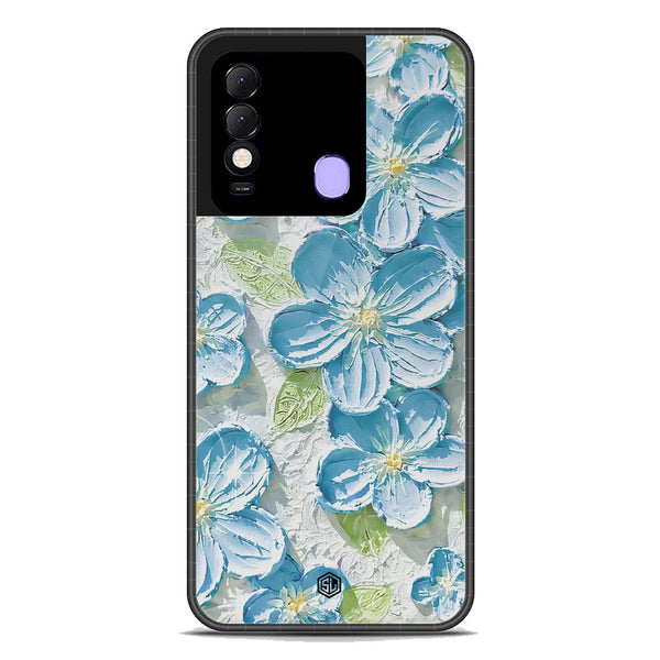 Floral Series Soft Phone Case - Premium Glass Case - Design 12 - Tecno Spark 8